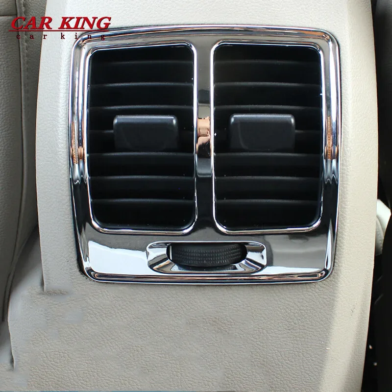 

For Ford Escape Kuga 2017 2018 ABS Chrome Car Back Rear Air Condition outlet Vent frame Cover Trim Car Styling Accessories 1pcs