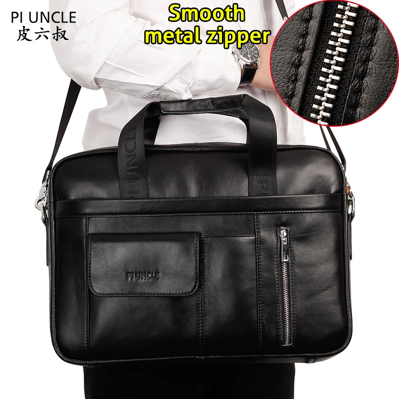 Мужской портфель из натуральной кожи для ноутбука 15 6 дюйма | Багаж и сумки