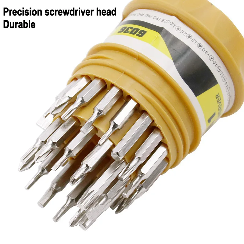 31 в 1 Набор прецизионных отверток для телефона компьютера камеры шлицевых Phillips