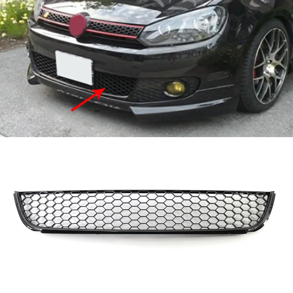 Для 2009-2013 VW MK6 Golf/Jetta Wagon Blk Honeycomb Hex Mesh Нижняя решетка гриля | Автомобили и мотоциклы