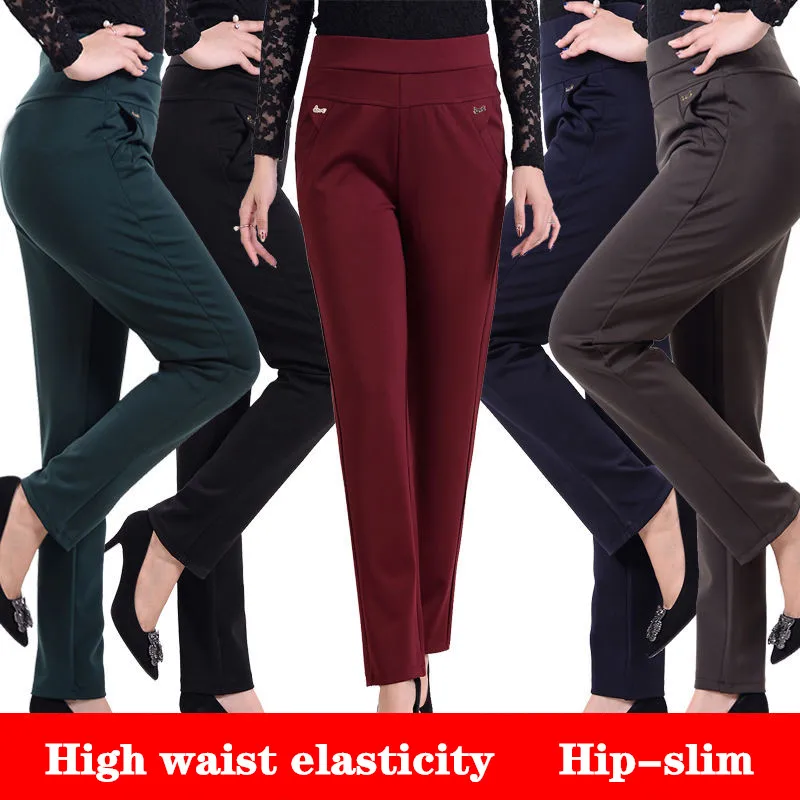 Женские зимние брюки MISSMEOW повседневные брюки-карандаш большого размера