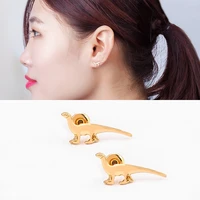 fashion earrings for women animal dinosaur earrings punk rock hip hop street earrings personality trendy jewelry gift 6pcsset