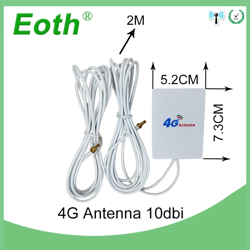 Антенна 3G/4G LTE CRC9 2 шт. Коннектор 4G/LTE для маршрутизатора антенна 3G внешняя с