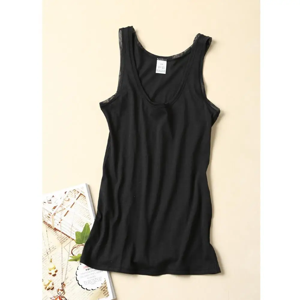 

Топ женский облегающий Короткий без рукавов, пикантная майка с U-образным вырезом, однотонный черный/белый кроп-топ, майка, 5 цветов, лето 2020