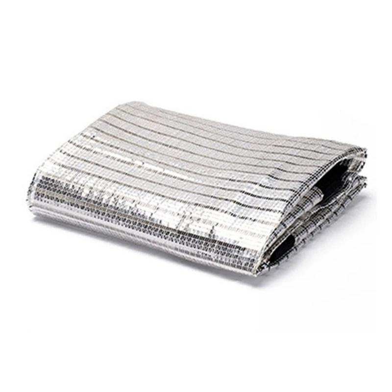 

AD55 Reflective Shade Cloth Aluminum Foil Shading Sail Sunscreen Shade Net 3X2M for Garden Flower Plants Pergola Patio