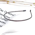 1 шт., модная женская тонкая блестящая металлическая повязка на голову