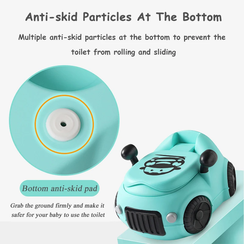Babyinner 39*36*45cm Baby Toilet Comfortable PU Cushion Training Seat Cartoon Car Infant Potty Multifunction Close Stool | Мать и ребенок