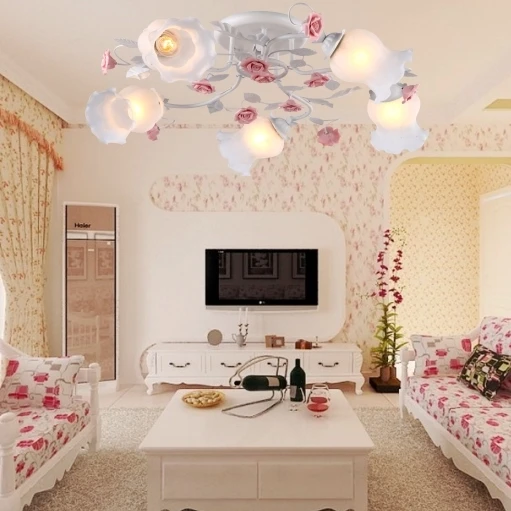 Европейский стиль сад гостиная романтические рестораны белые кованые железные