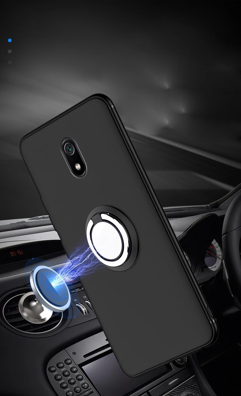 Чехол для Redmi 8A 8 магнитный автомобильный металлический держатель кольца чехол