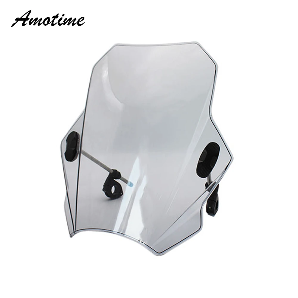 Универсальный Регулируемый ветрозащитный экран для мотоцикла совместим с рулем