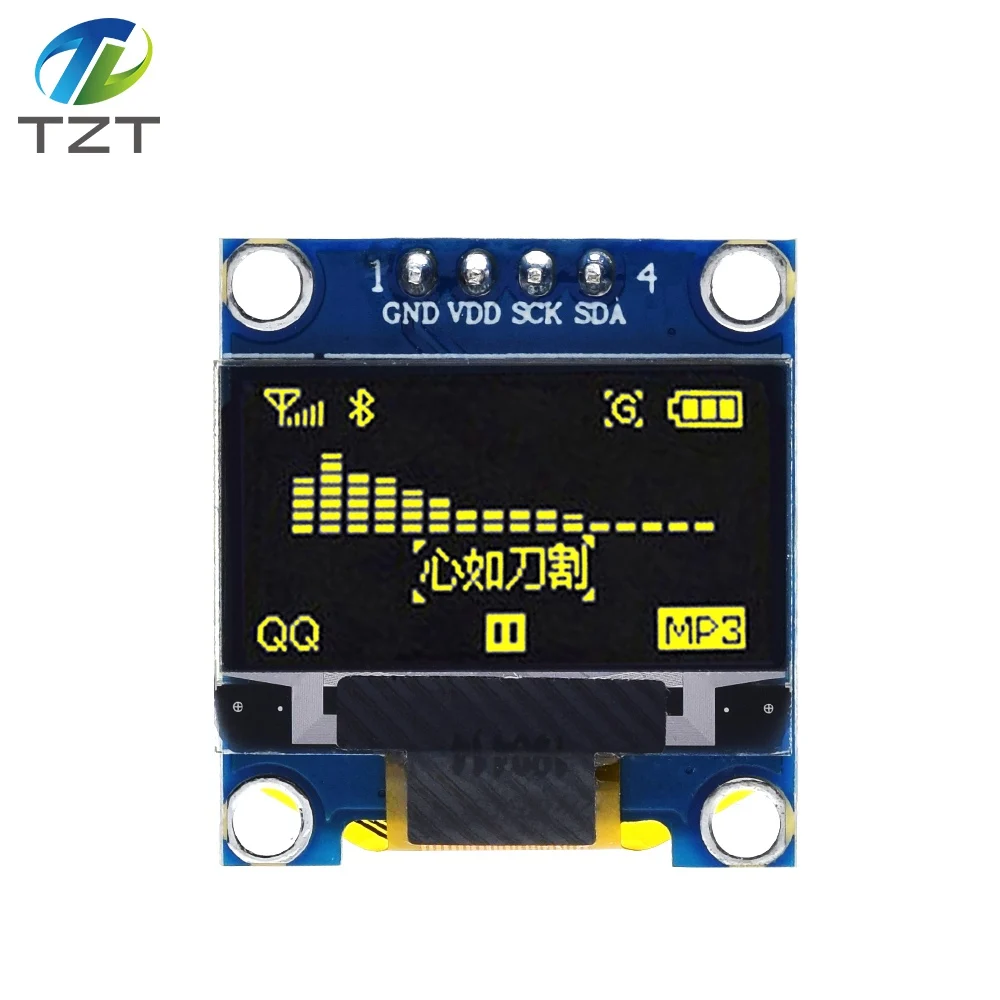 0.96 4PIN YELLOW 0,96 дюймов IIC Серийный цвет желтый, синий; размеры 34–43 OLED Дисплей модуль 128X64 I2C SSD1306 12864 ЖК-дисплей Экран платы GND VCC SCL внесение изменений в 0,9" для Arduino - Цвет: 0.96 4PIN YELLOW