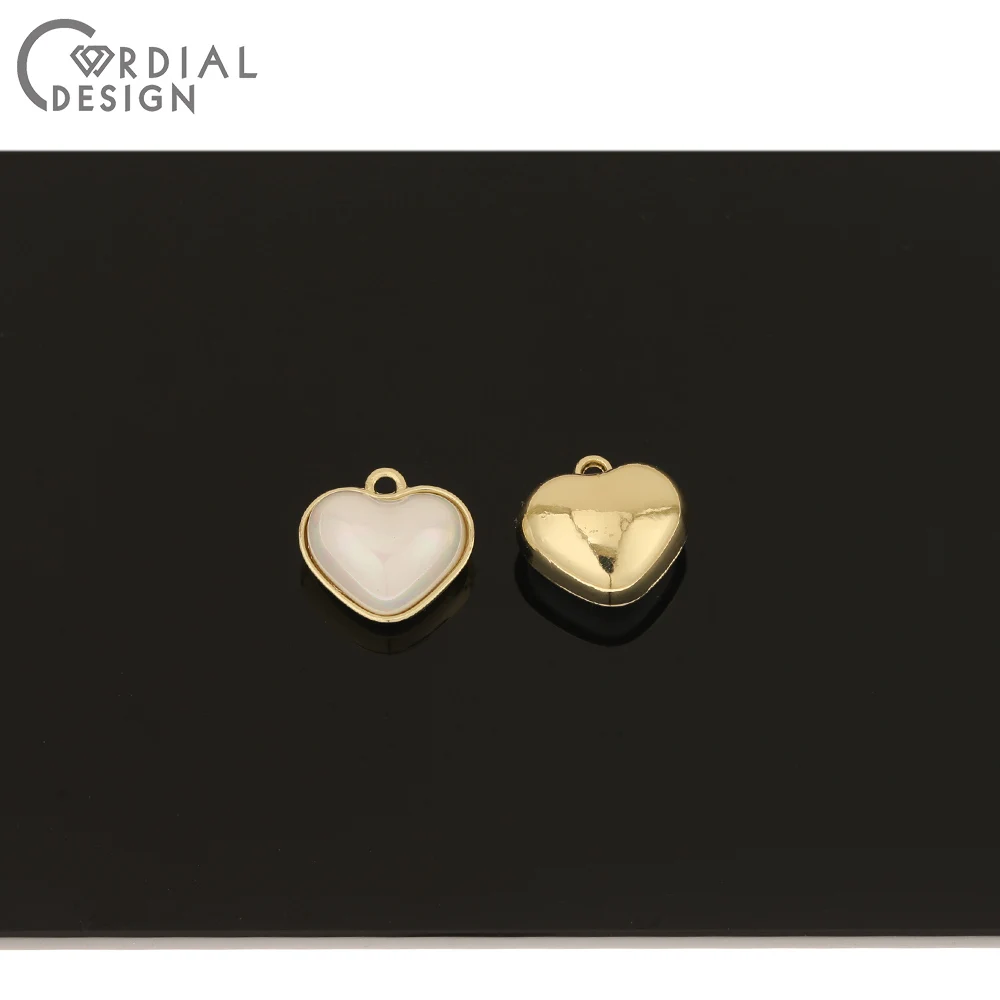 

Cordial Design 50Pcs 15*16MM Jewelry Accessories/DIY Making/Pendant/Heart Shape/Charms/Hand Made/Earrings Findings & Components