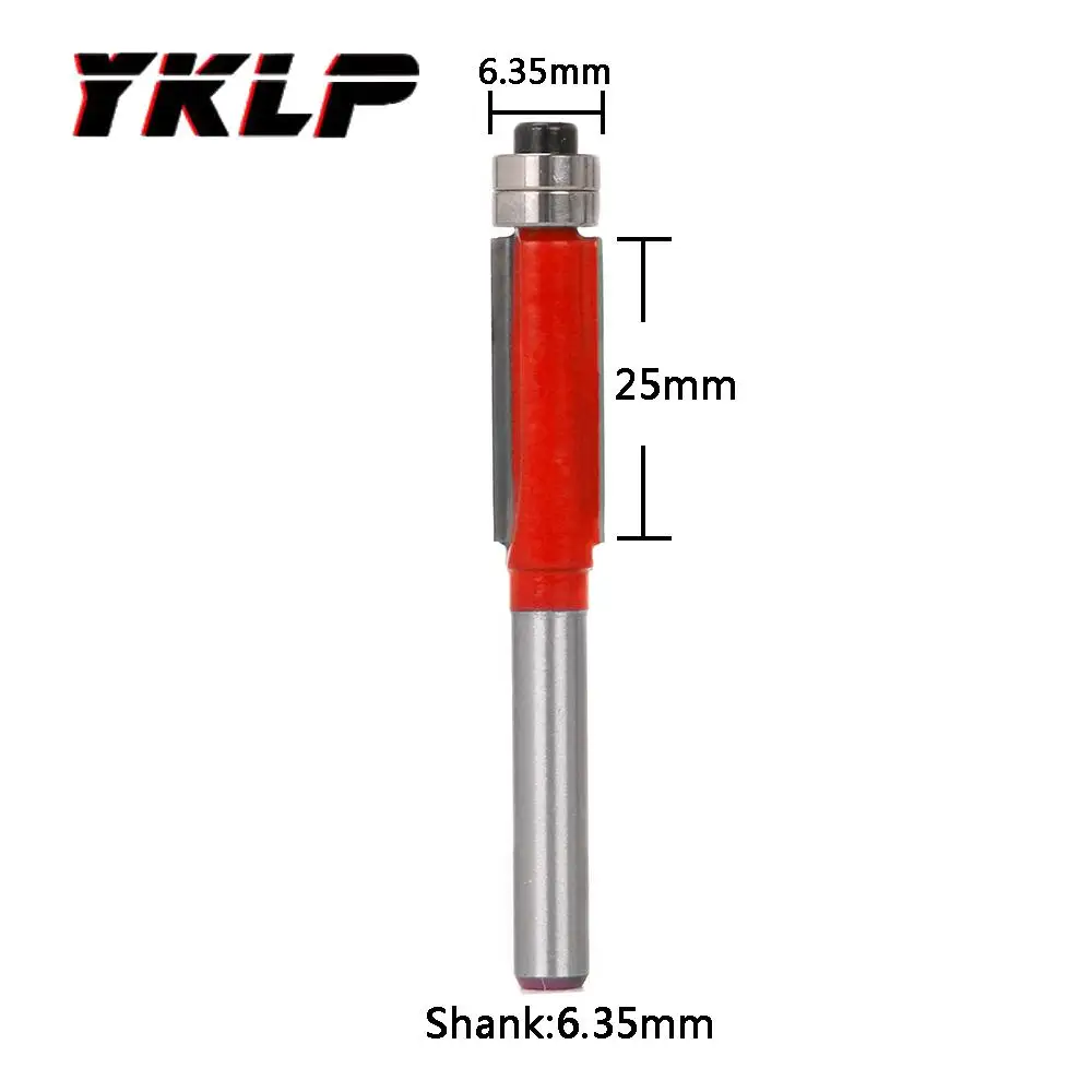 Фрезы для фрезы с подшипником дерева шаблон бит карбида вольфрама 1 шт. 6 35 мм