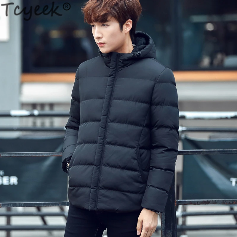 Зимняя куртка Tcyeek мужская одежда 2020 Корейская уличная толстая теплая парка