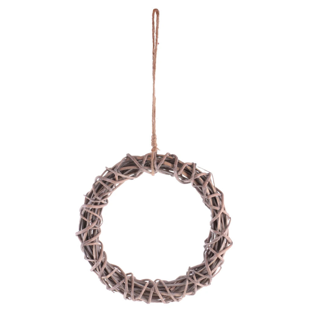 

Натуральное плетеное круглое/сердце/звезда, подвесное украшение для свадьбы, Рождества, вечерние НКИ, украшение в виде сердца/звезды/круга