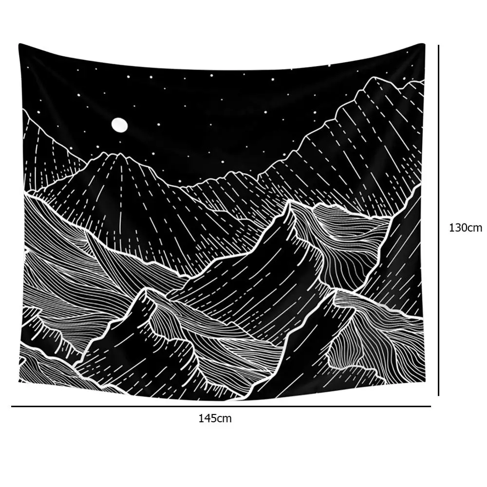 Mountain02 M Гобелен в скандинавском стиле, хиппи, мандала, Настенный Ковер, богемный Абстрактный Коврик для йоги, для украшения дома, спальни, Горный пейзаж - Цвет: Mountain02 M