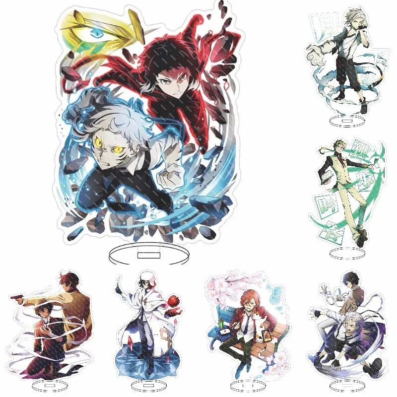 

Anime Bungou Stray Dogs Acrylic Stand Figure Nakajima Osamu Dazai Creativity Desktop Standing Plate Decoration Model Toy Gifts