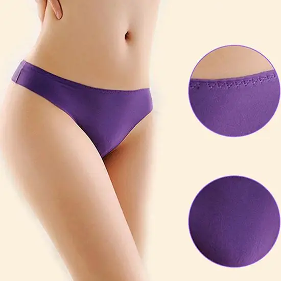

2020 Women's Sexy Seamless Low Rise G-String Briefs Thongs Underwear Knickers Panties Women's underwear нижнее белье женское