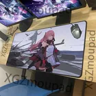 XGZ аниме Танк Женский солдат по индивидуальному заказу большой игровой коврик для мыши черный шов девушка Frontline резиновый противоскользящий компьютерный Настольный коврик