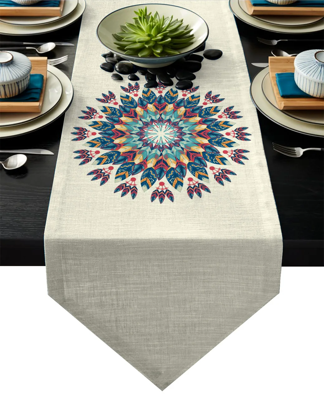 Мандала узор богемный настольная дорожка рождественские украшения для дома