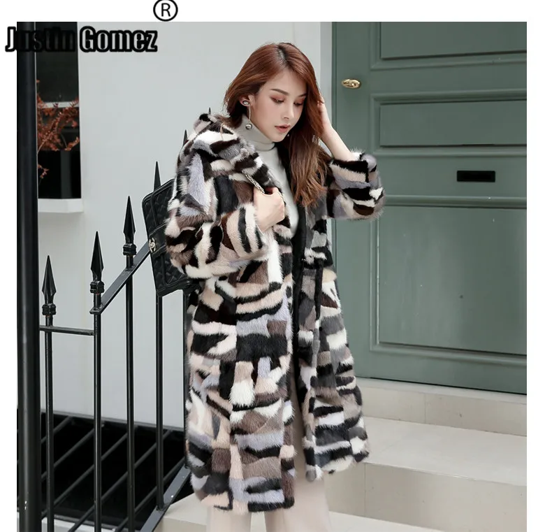 Брендовая известная модная винтажная Роскошная натуральная норковая шуба из