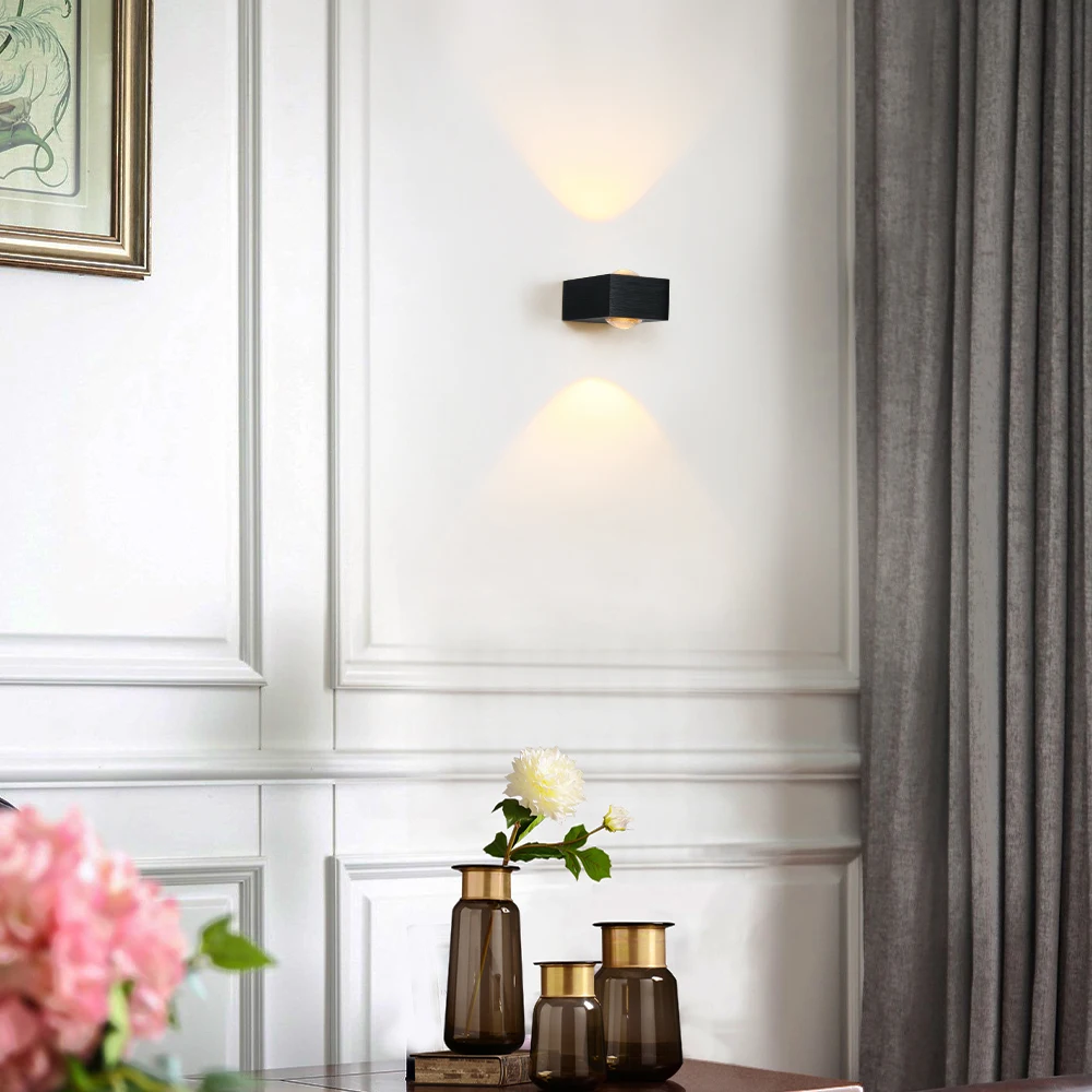 Светодиодные комнатные Настенные светильники без проводов настенные лампы для