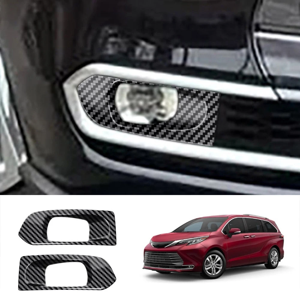 

Car Front Fog Light Cover Trim Decoration Sticker for Toyota Sienna 2021