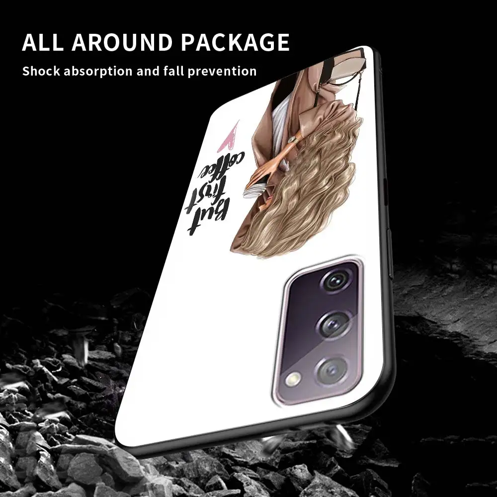 

Phone Case For Samsung S20 FE S21 S10 S9 Plus S8 S10 Capa for Galaxy Note 20 Ultra 10 Lite 9 Soft Cover Girls High Heels Shoes