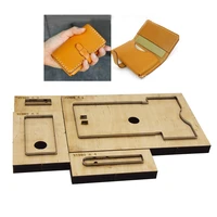 diy leather craft template envelope card holder small wallet die cutter cutting knife mould hand machine punch tool 115x75mm