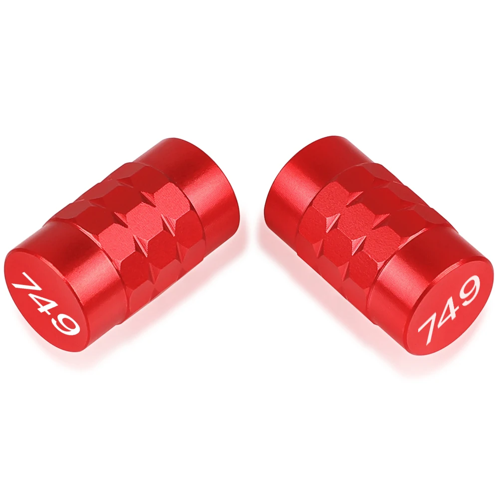 

with Logo "749" For DUCATI 749 Moto Accessorie Wheel Tire Valve stem caps Cover Air Aluminum Alloy Valve Caps Stem Cover