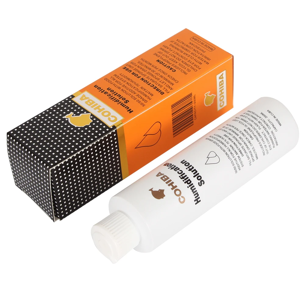 

Cohiba Cigar Humidification Solution Cigar Humidity 200Ml Liquid Keep 70% Humidity Humidifier Cigars Moisturizing Accessories