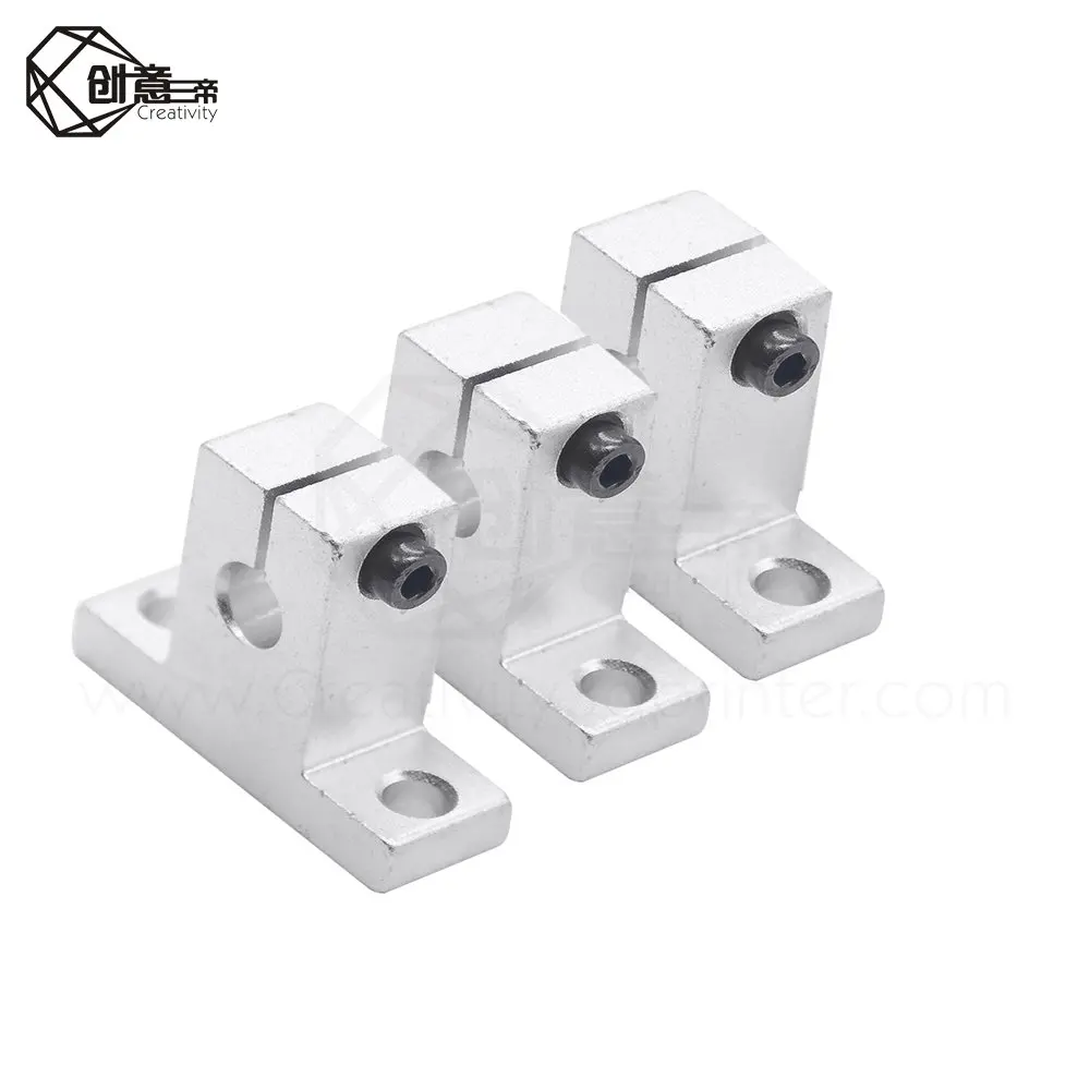 Скользящие детали для 3D принтера 4 шт./лот кронштейны (SK8 SK10 SK12) 8 мм алюминиевый