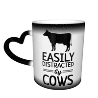cow mug color changing cheap mug modern pottery hot chocolate cups