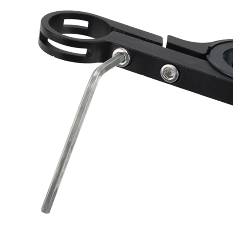 

Bicycle Handlebar Extender Bracket for Clamp Speeeter Headlight Light Lamp GPS Phone Mount Holder with Hex Wrench