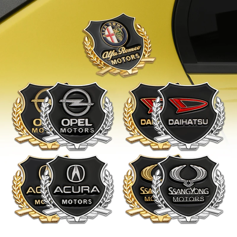 2 шт. металлические 3d-наклейки для Toyota Corolla E150 Camry 40 70 Rav4 Mark2 Land Cruiser 200 | Автомобили и