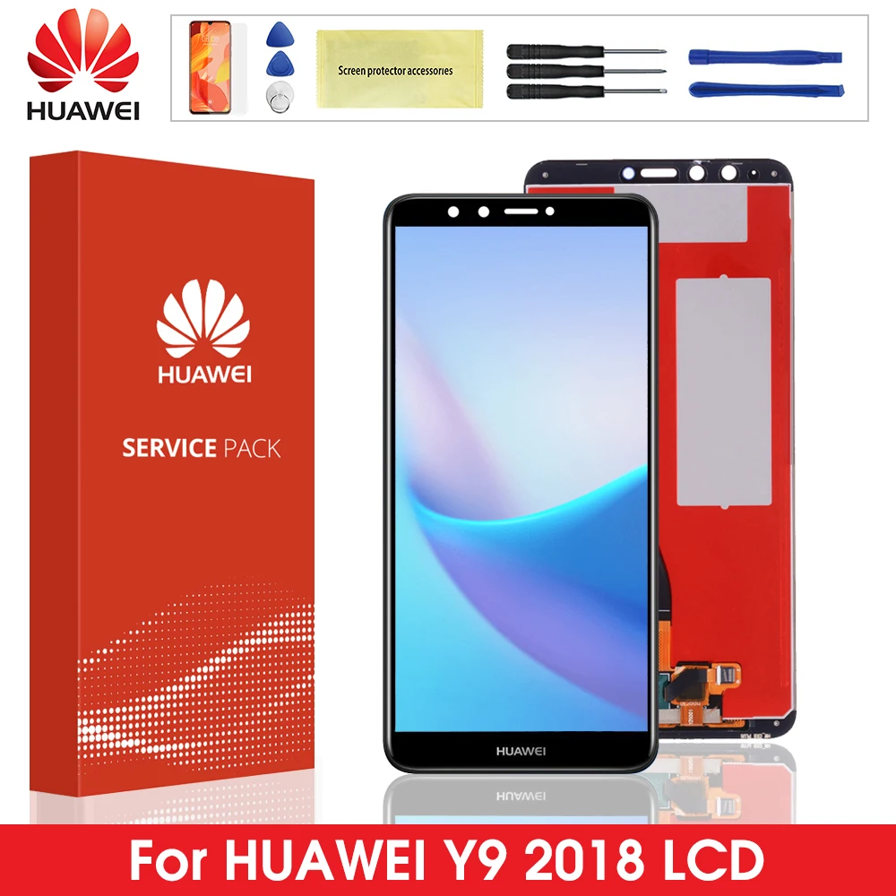 

Оригинальный ЖК-дисплей для Huawei Y9 2018 ЖК-дисплей Enjoy 8 Plus FLA L22 LX2 LX1 LX3 дисплей сенсорный экран дигитайзер в сборе запасные части