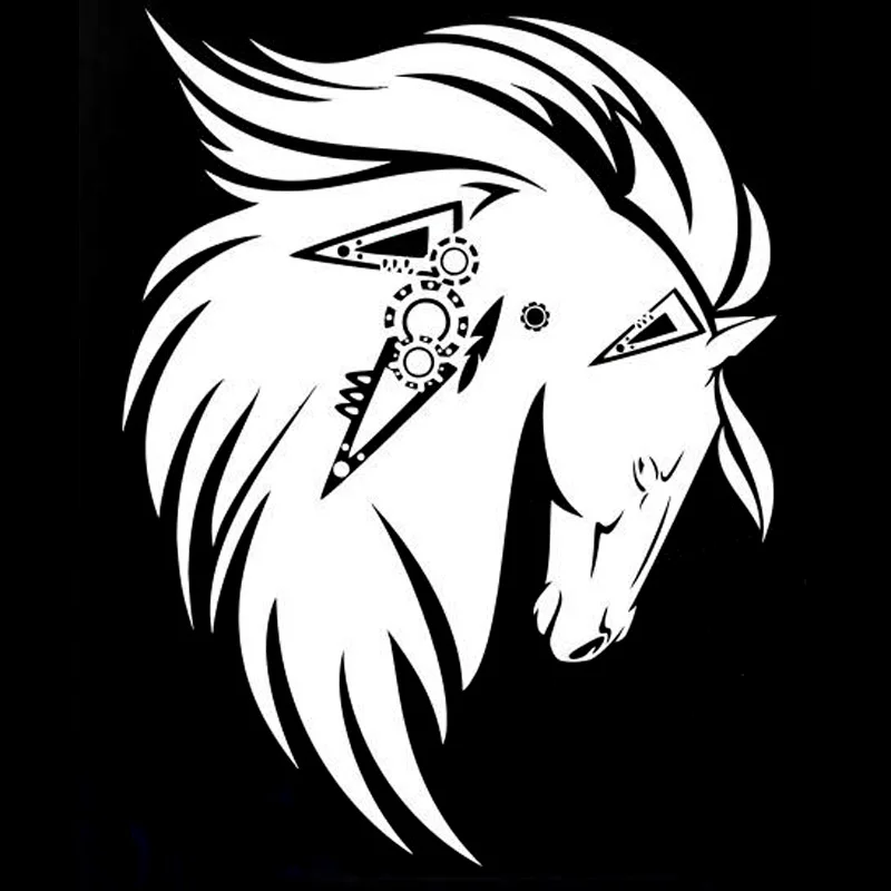 

Car Sticker Animal Tattoo Art Decal Car Sticker Motorcycle Decorative Waterproof PVC Sticker Black/silver 18cm * 13.6cm
