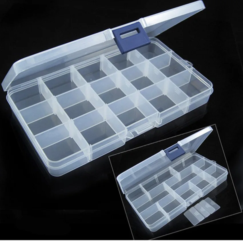 Пластиковая коробка для хранения с регулируемыми слотами чехол-органайзер дома