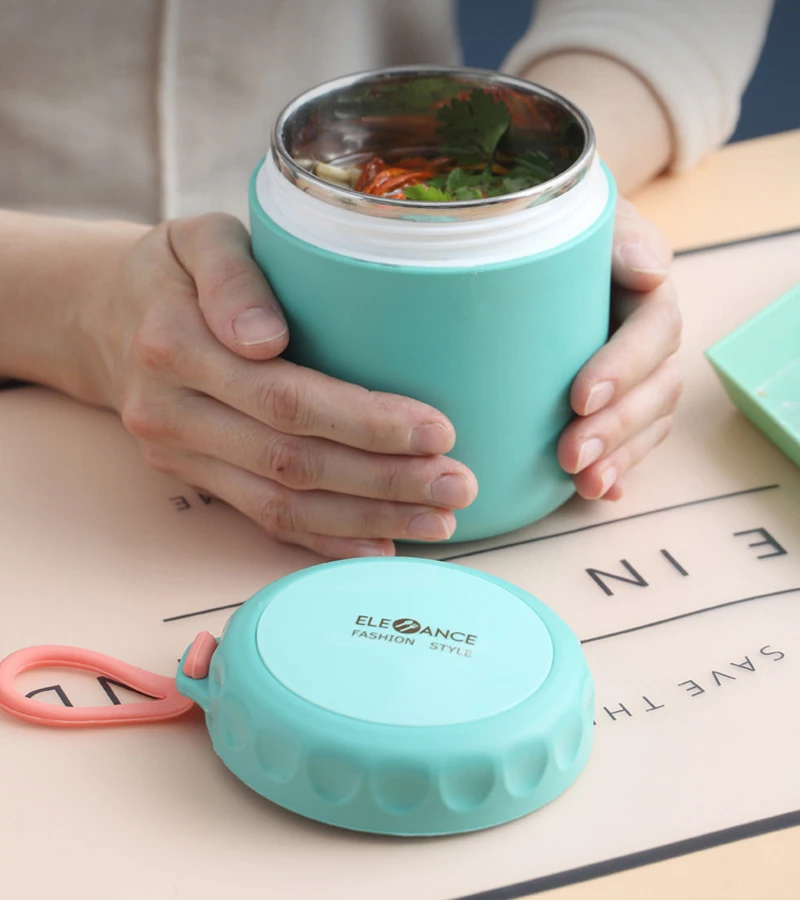 430 мл Еда Термальность фляга утепленная суп термос контейнеры Нержавеющая сталь