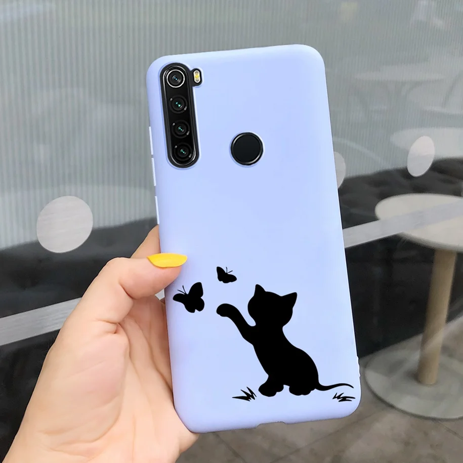 xiaomi leather case color Redmi Note 8 Ốp Lưng Điện Thoại Dễ Thương Mèo Hoạt Hình Ốp Lưng Dành Cho Xiaomi Redmi Note 8 Pro Trường Hợp Note8 8 T 8Pro 8 T Silicone Mềm Coque xiaomi leather case chain