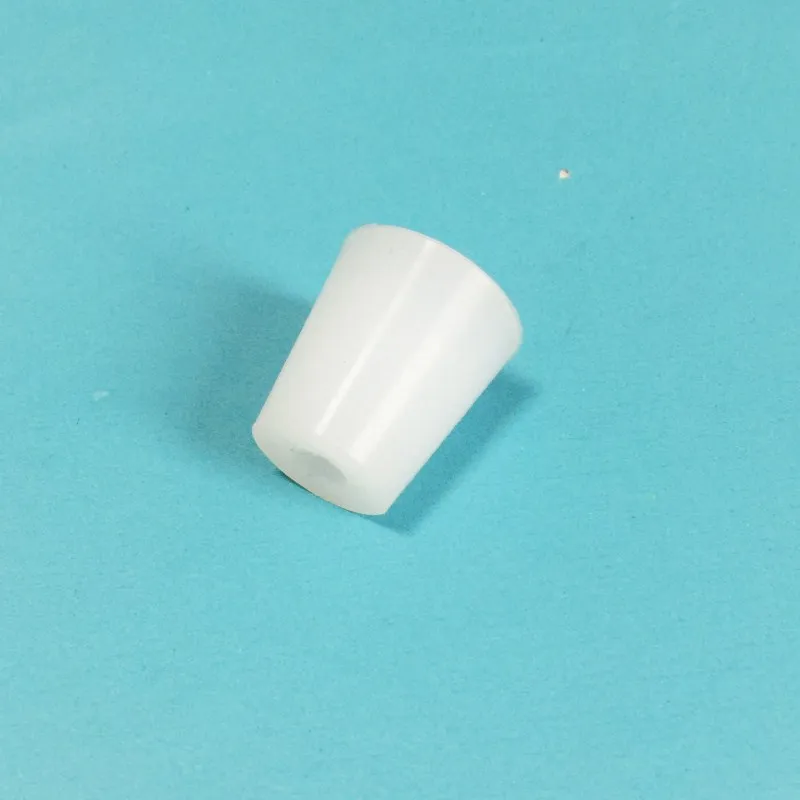 Silicone Stopper Single Hole Resist High Temperatures Corrosion Triangle Flask Small Test Tube Plug 10 Pcs |