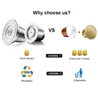 Многоразовая кофейная капсула icafilasмногоразового использования для фильтровальной машины Nespresso для машины LOR Barista Phillips, многоразовая корзина для кофе Crema