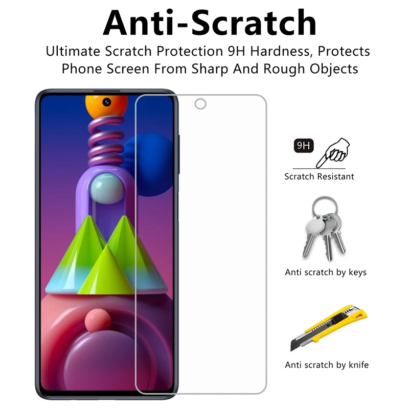 9H закаленное стекло для Samsung Galaxy M51 защита экрана на m51стеклянный чехол M51SM-M515F