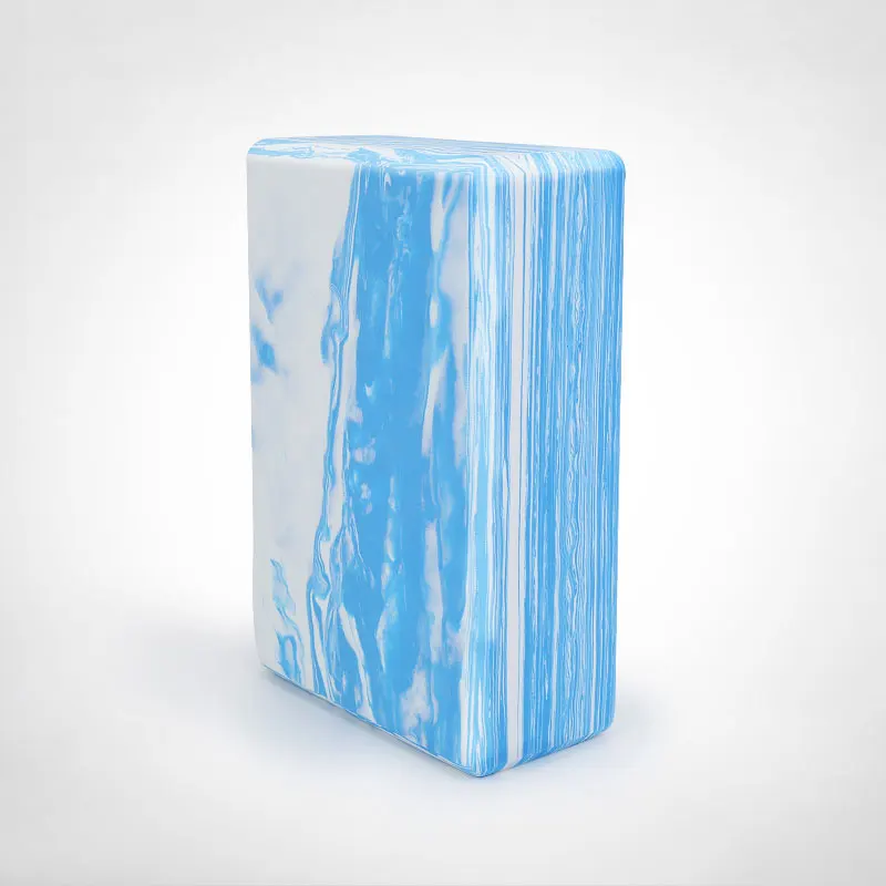 Cloud blue 1 pcs Мягкие пенопластовые блоки для йоги с высокой плотностью, Нескользящие кирпичи для йоги, для улицы, дома, йоги, Пилата, EVA, для тренажерного зала, для фитнеса, йоги, блок для спортивного массажа - Цвет: Cloud blue 1 pcs