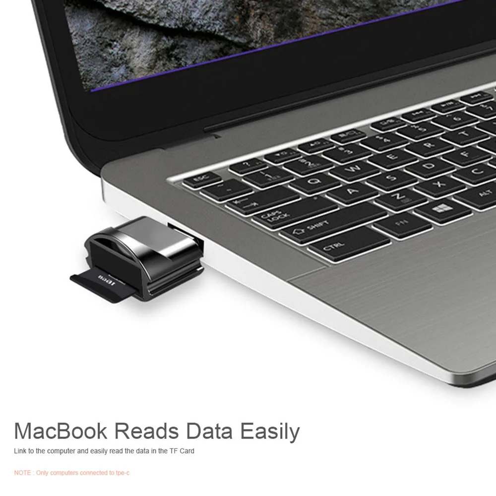 Мини-считыватель карт C Тип TF карта для type-c считыватель карт OTG адаптер USB 3,1 кард-ридер для мобильных телефонов