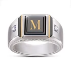 Мужское и женское кольцо с цирконом, винтажное, серебряного цвета