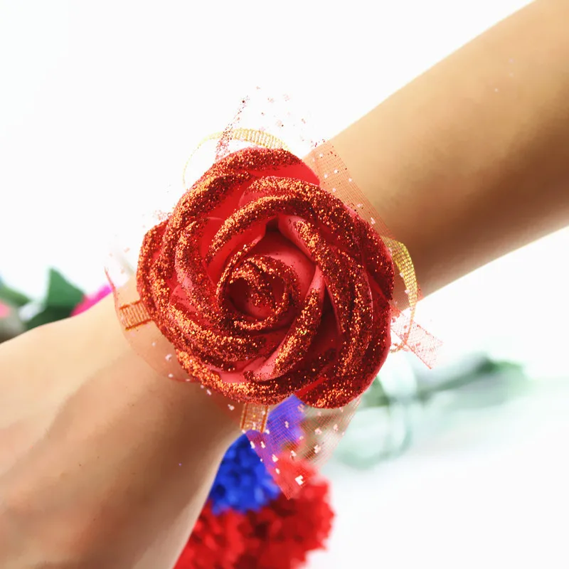 

Wedding supplies Korean wrist flower wedding corsage bride bridesmaid Sen sister group dance personality bracelet corsage