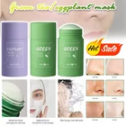 Зелёный чай масло Управление Баклажан акне Очищающая однотонные маска для очищения питает и увлажняет кожу, усиливает ее эластичность, удаления угрей, уменьшает поры, грязевая маска для лица