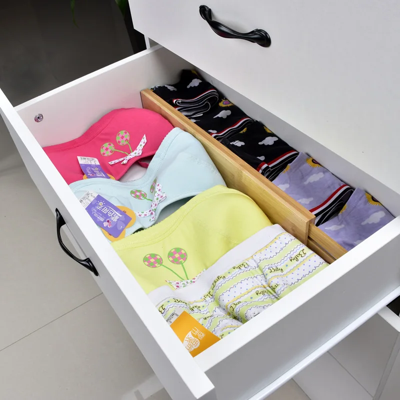 Бамбуковый ящик разделитель регулируемый и раскладной органайзер для спальни