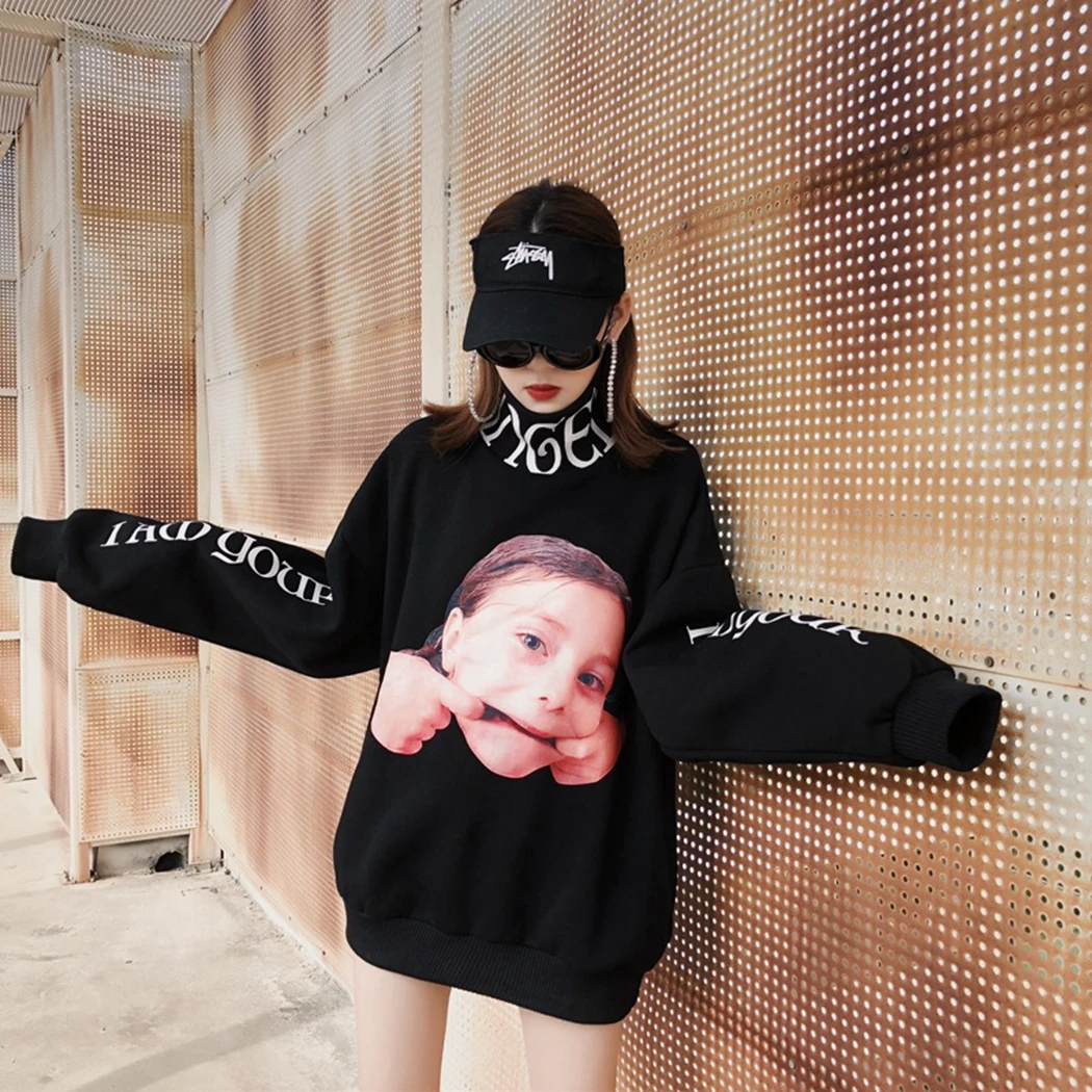 Забавный Детский свитшот с надписью в стиле хип-хоп унисекс толстовки 2019 модные